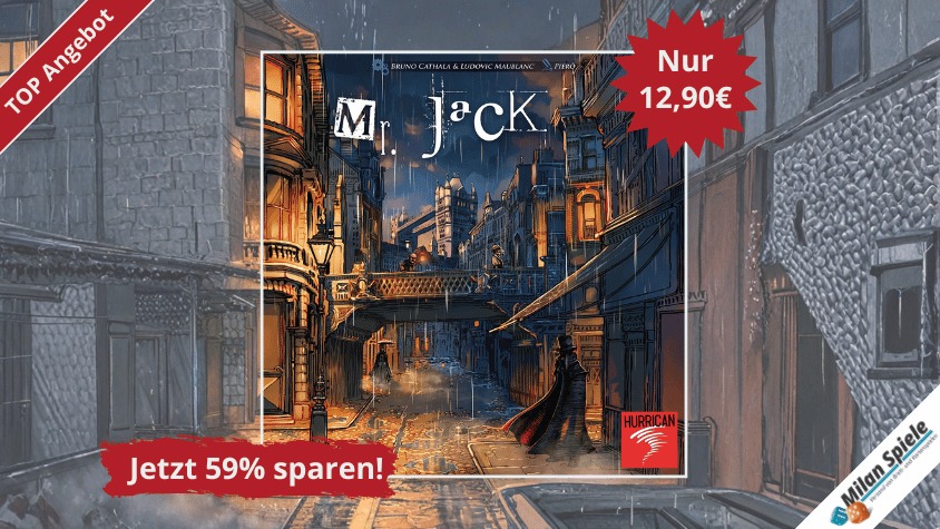 TOP Angebot: Mr. Jack – das raffinierte Deduktionsspiel für 2 Personen!