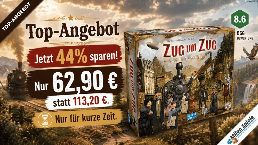 Zug um Zug Legacy: Legenden des Westens – Abenteuer auf Schienen