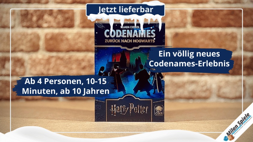 NEUHEIT – Ab heute lieferbar: Codenames: Back to Hogwarts!