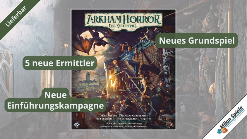 Es ist soweit: Arkham Horror – Das Kartenspiel hat heute seinen Erstverkaufstag!