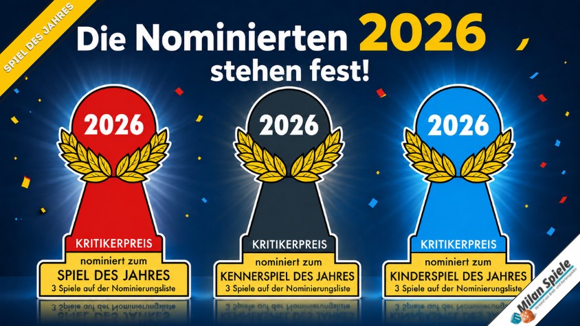 Spiel des Jahres 2026 – Die Nominierten stehen fest!