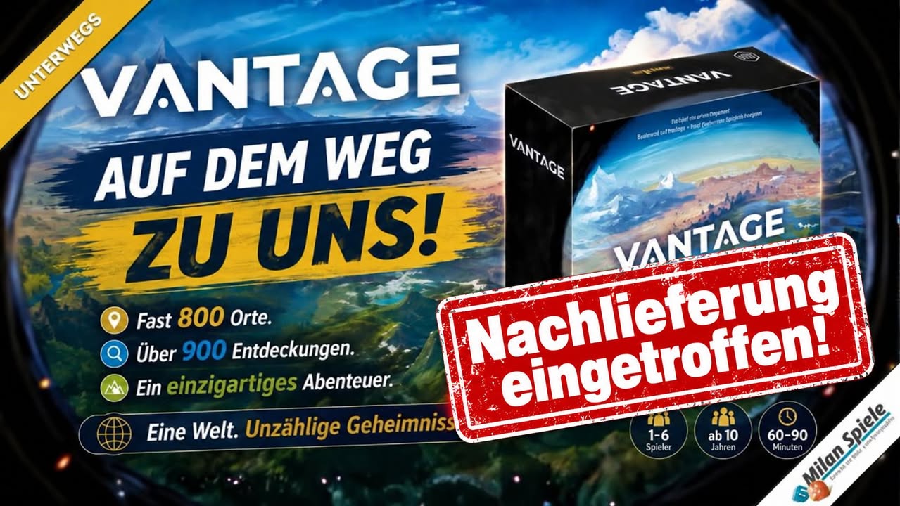 Vantage ist wieder da – die zweite Lieferung ist eingetroffen!