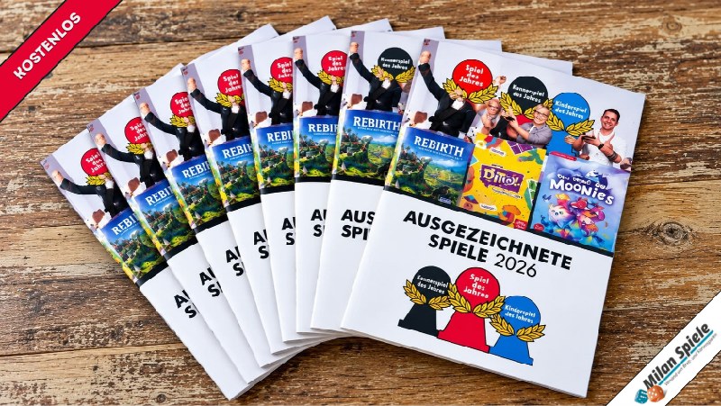 Broschüre Ausgezeichnete Spiele 2026 - jetzt kostenlos mitbestellen!