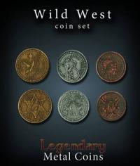 Legendary Metall Münzen Set Wilder Westen