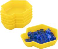 6er-Pack Shell Tokenhalter/Schälchen GELB