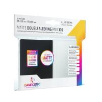 MATTE Double Sleeving Pack 100 Clear/Black