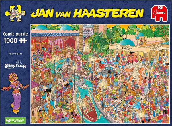 Magic Story Puzzle 1000 Teile – Magic Castle Motiv Mit Buchstaben Auf Der Rückseite, 70 X 50 Cm