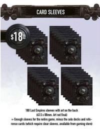 Lost Empires Sleeve Pack (Exp.) (engl.)