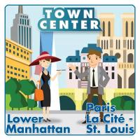 Town Center: Lower Manhattan/Paris La Cite – St. Louis (Exp.) (engl.)