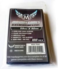Euro Card Sleeve -Black Backed (100) 59mm x 92mm -7042