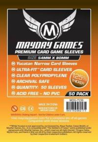 Premium Narrow Card Sleeves \"Yucatan\" (50pcs) 54mm x 80mm - 7136