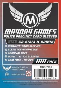 Police Precinct Card Sleeves (100pcs) 63,5mm x 92mm - 7128