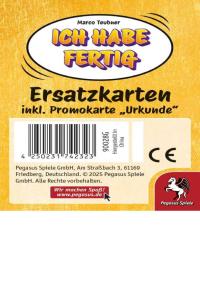 Ich habe fertig! - Ersatzkarten inkl. Promo  (Erw.)